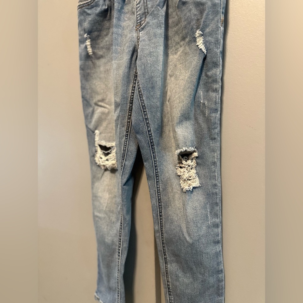 Harper Grey - Light Blue Maternity Jeggings (Size M) - Picture 4 of 9